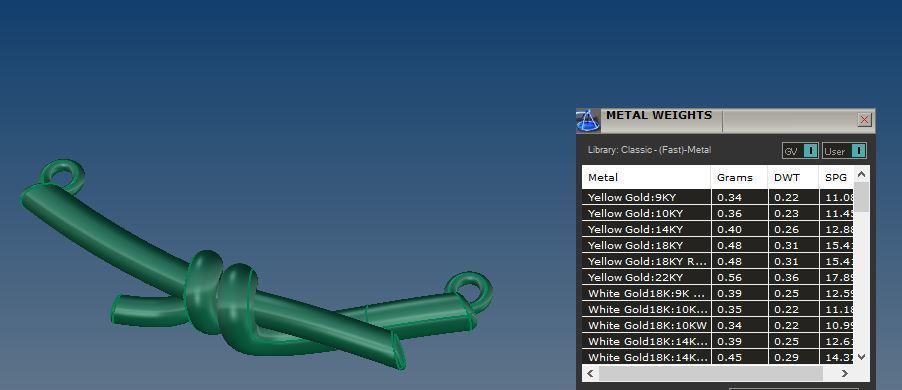 Bar Knot Pendant 3D print model_9