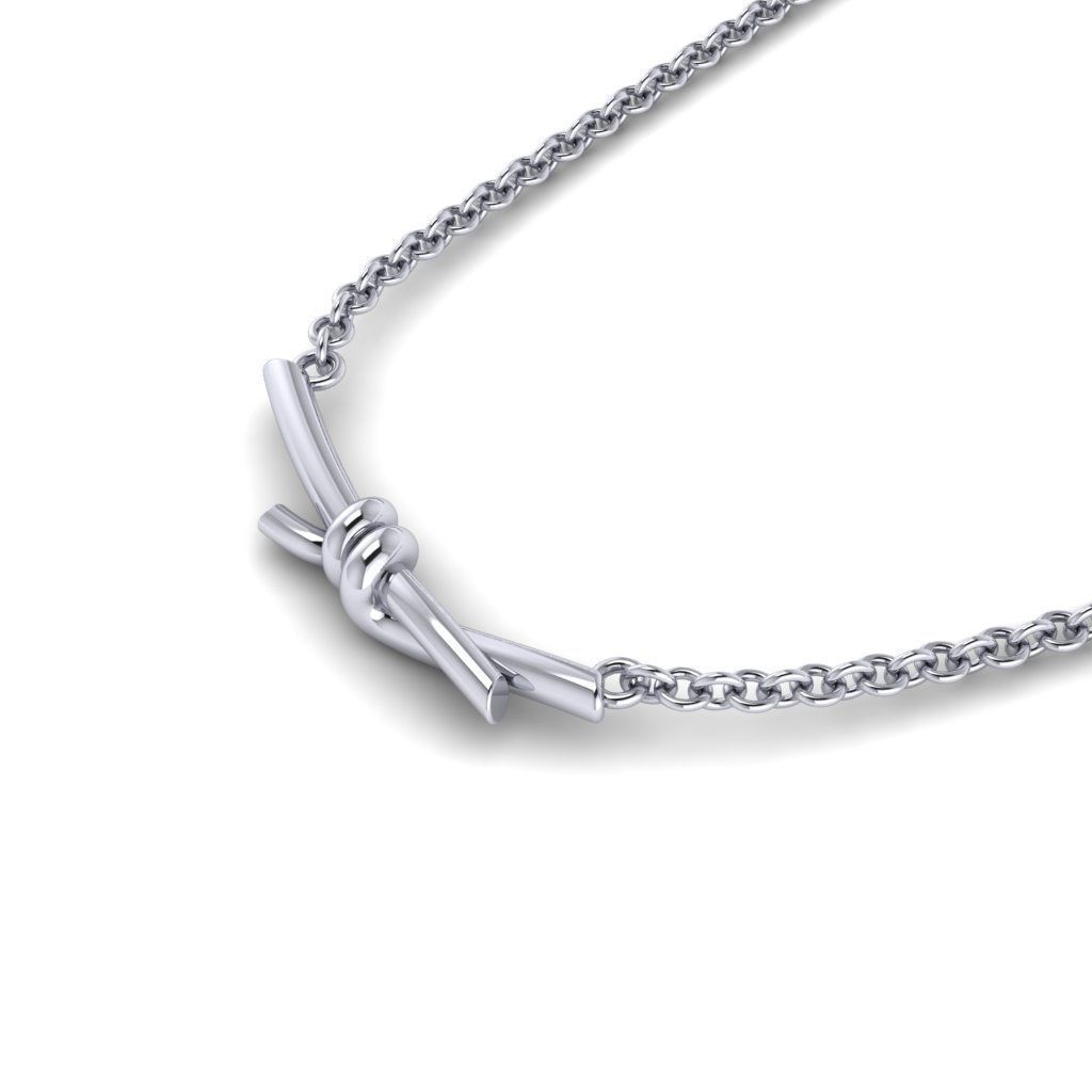 Bar Knot Pendant 3D print model_1