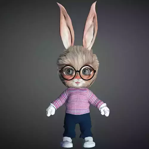 Little Bunny High quality character full Rigged and Animated