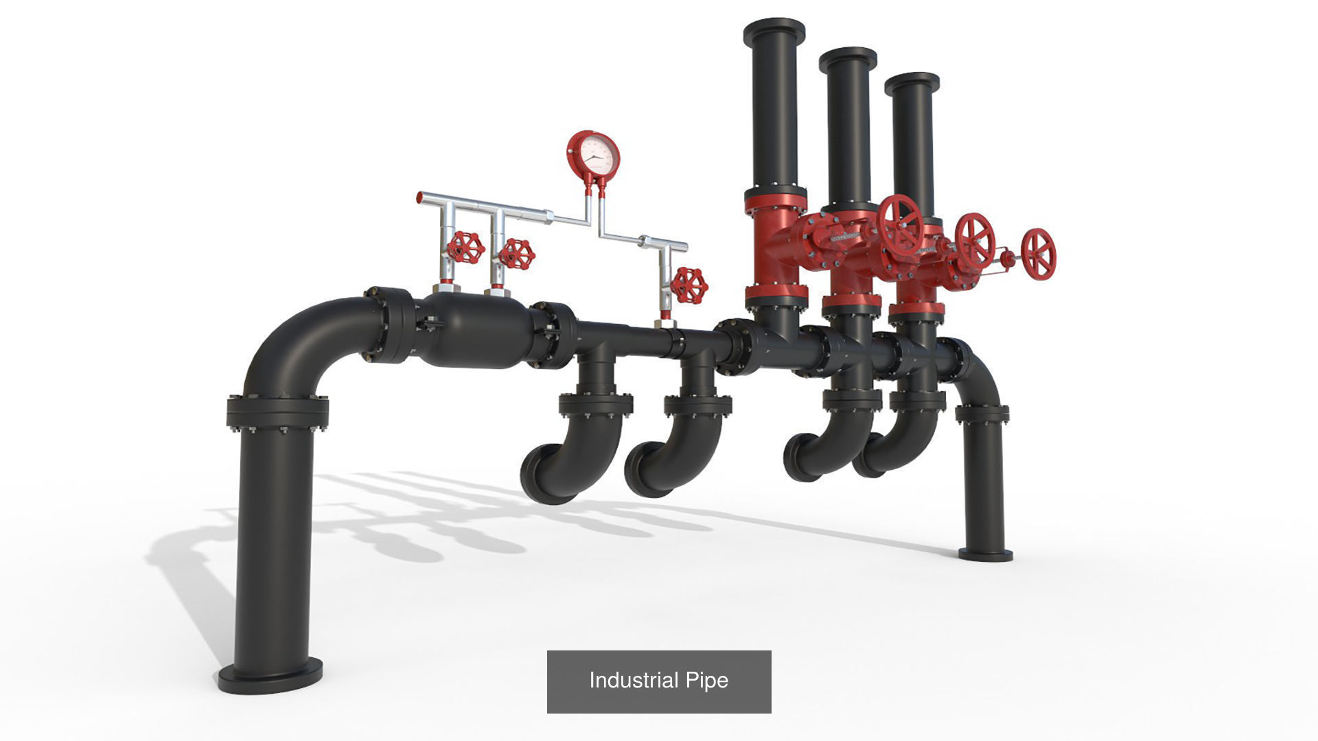 Industrial Pipe 3D Model Collection_2