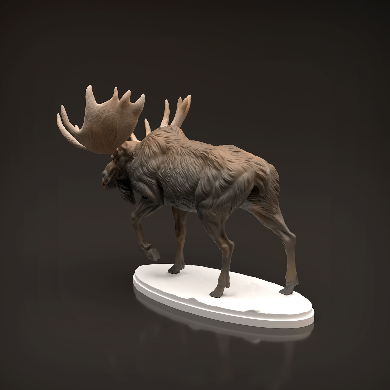 Bull Moose for 3D Printing 3D print model_6