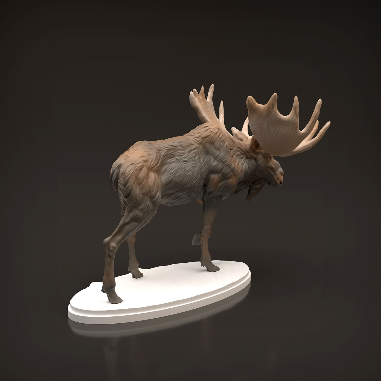 Bull Moose for 3D Printing 3D print model_4