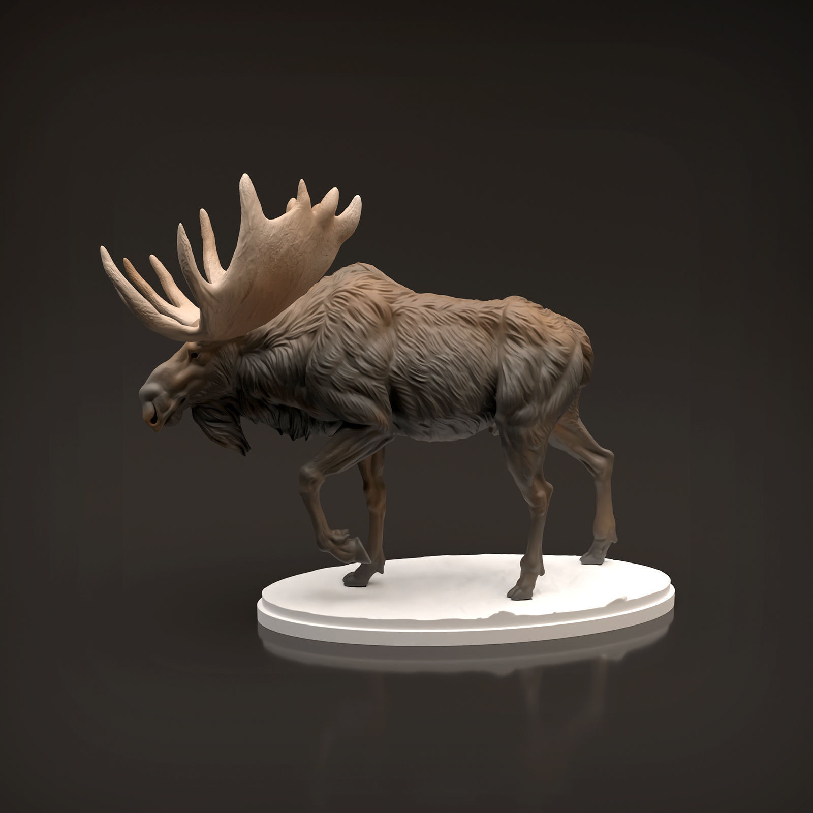 Bull Moose for 3D Printing 3D print model_7