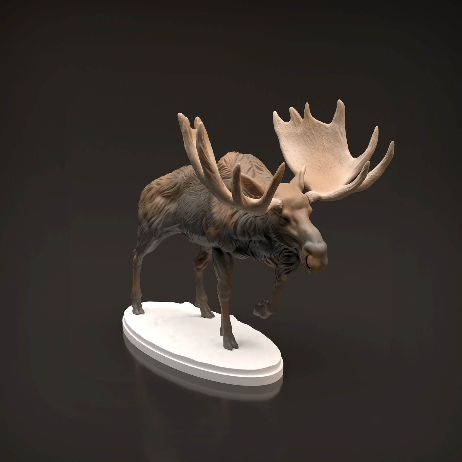 Bull Moose for 3D Printing 3D print model_2