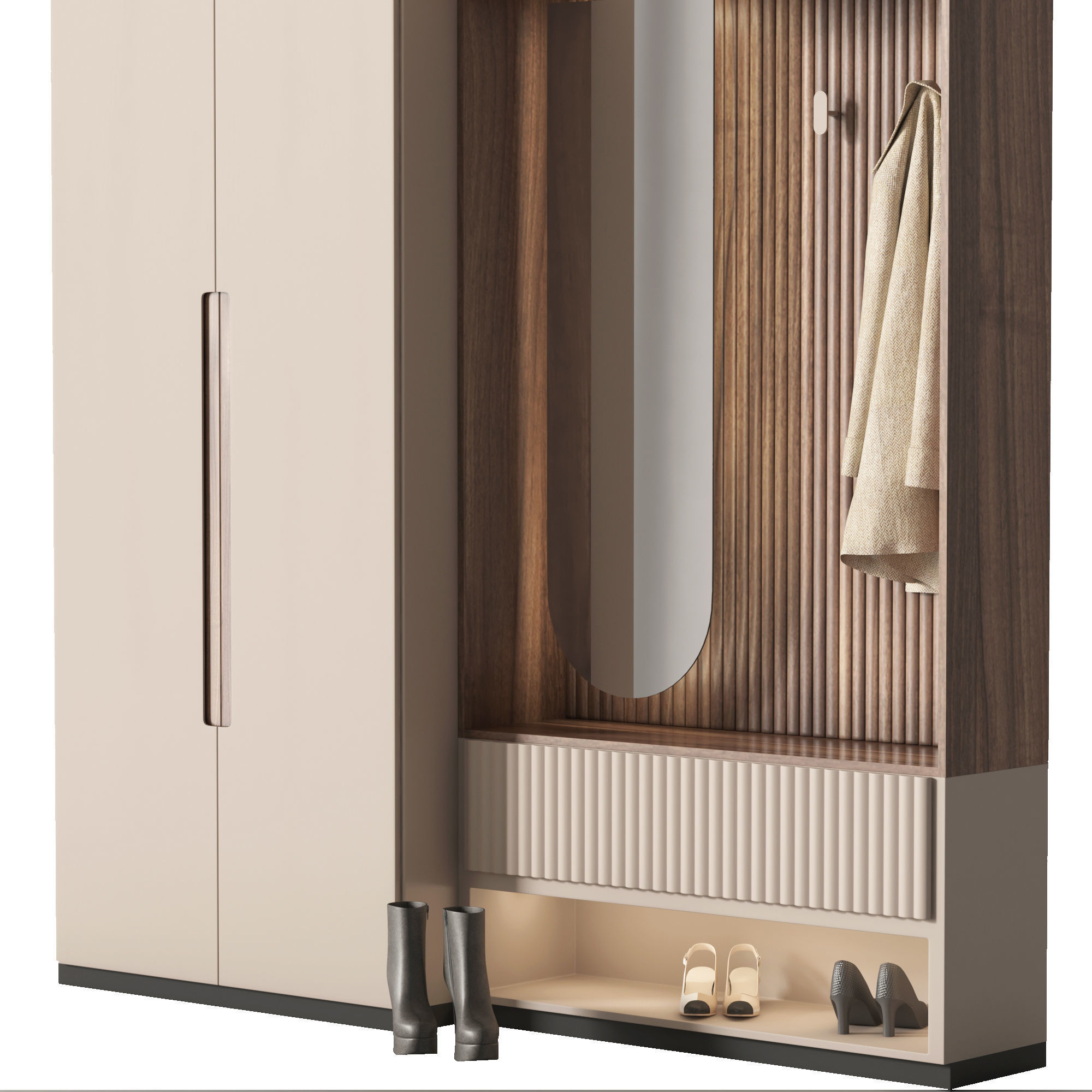 Hallway ti01 3D model_2