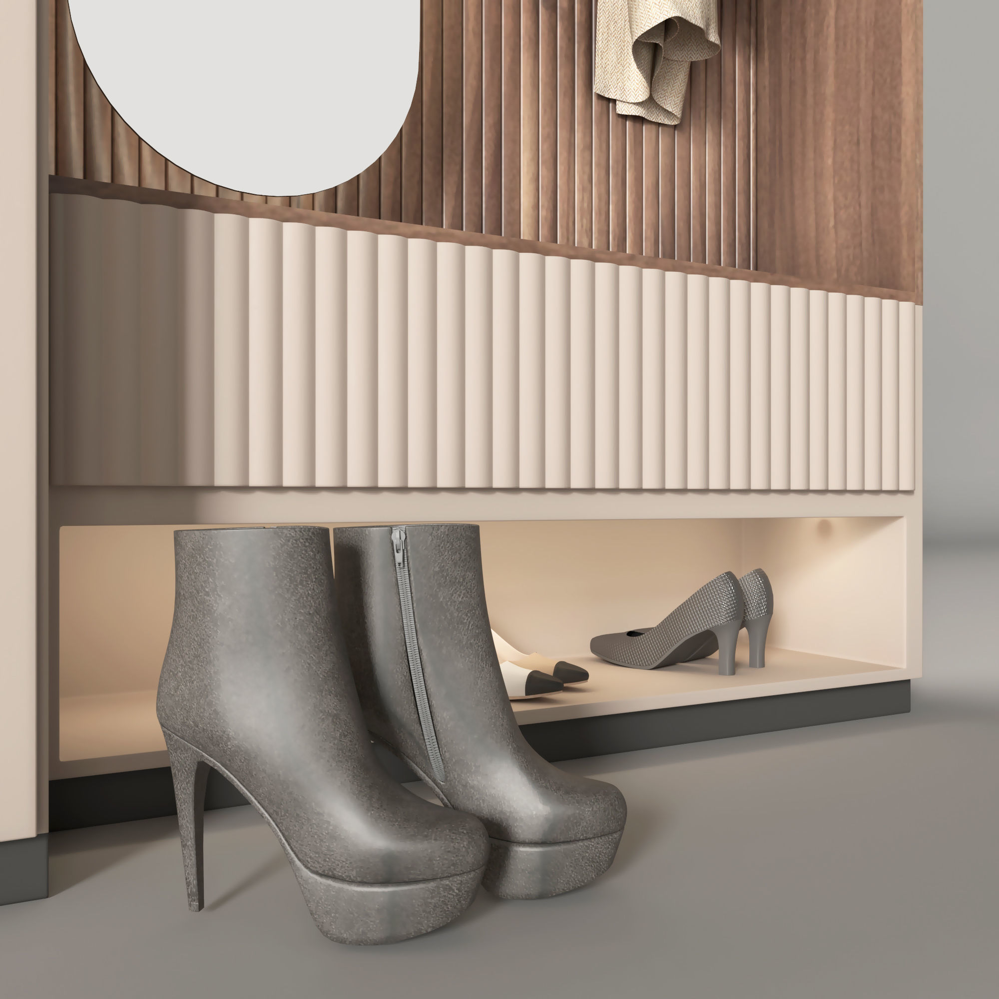 Hallway ti01 3D model_4