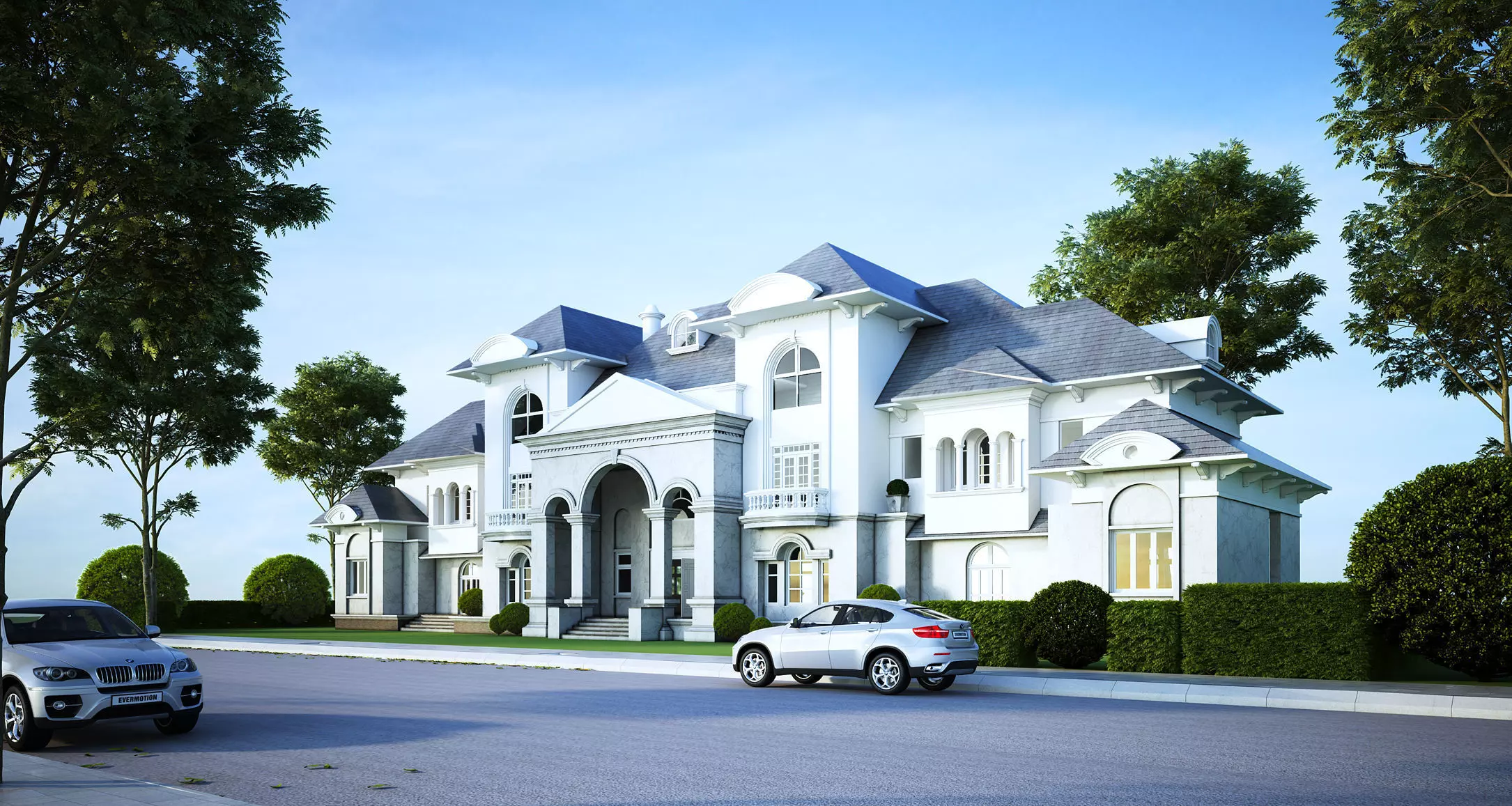 Exterior Scene - Vray Render 3D model | CGTrader