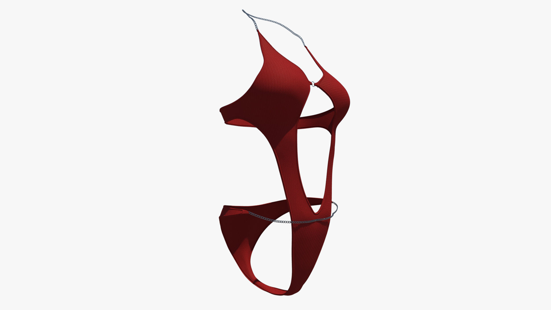 Swimsuit bikini 3D model_4