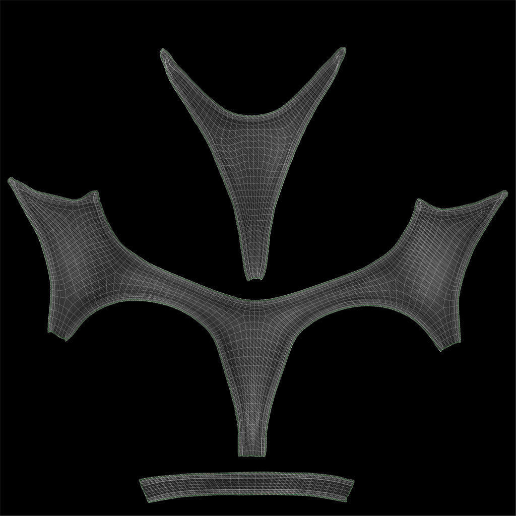 Swimsuit bikini 3D model_9