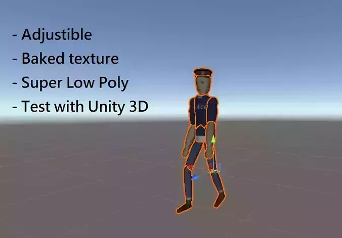 Low Poly Police character