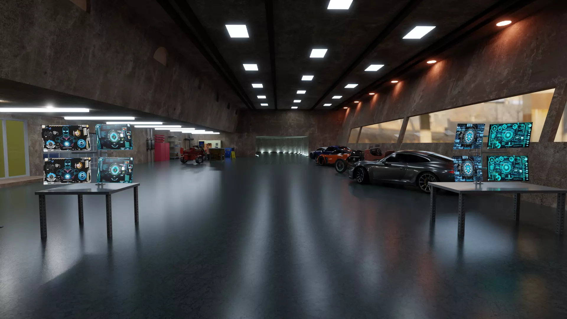 Iron man workshop Free 3D model