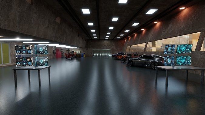 Iron man workshop Free 3D model