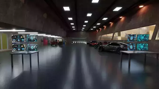 Iron man workshop Free 3D model
