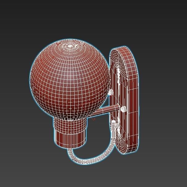 Mohave-LSP-8399 wall light with glass globe 3D model_4