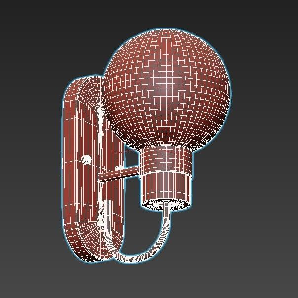 Mohave-LSP-8399 wall light with glass globe 3D model_2