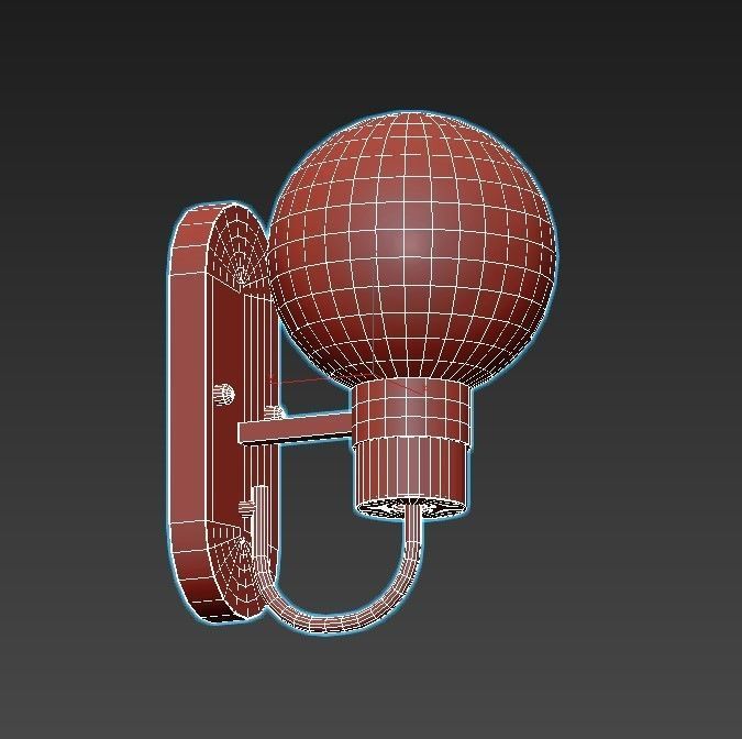 Mohave-LSP-8399 wall light with glass globe 3D model_6