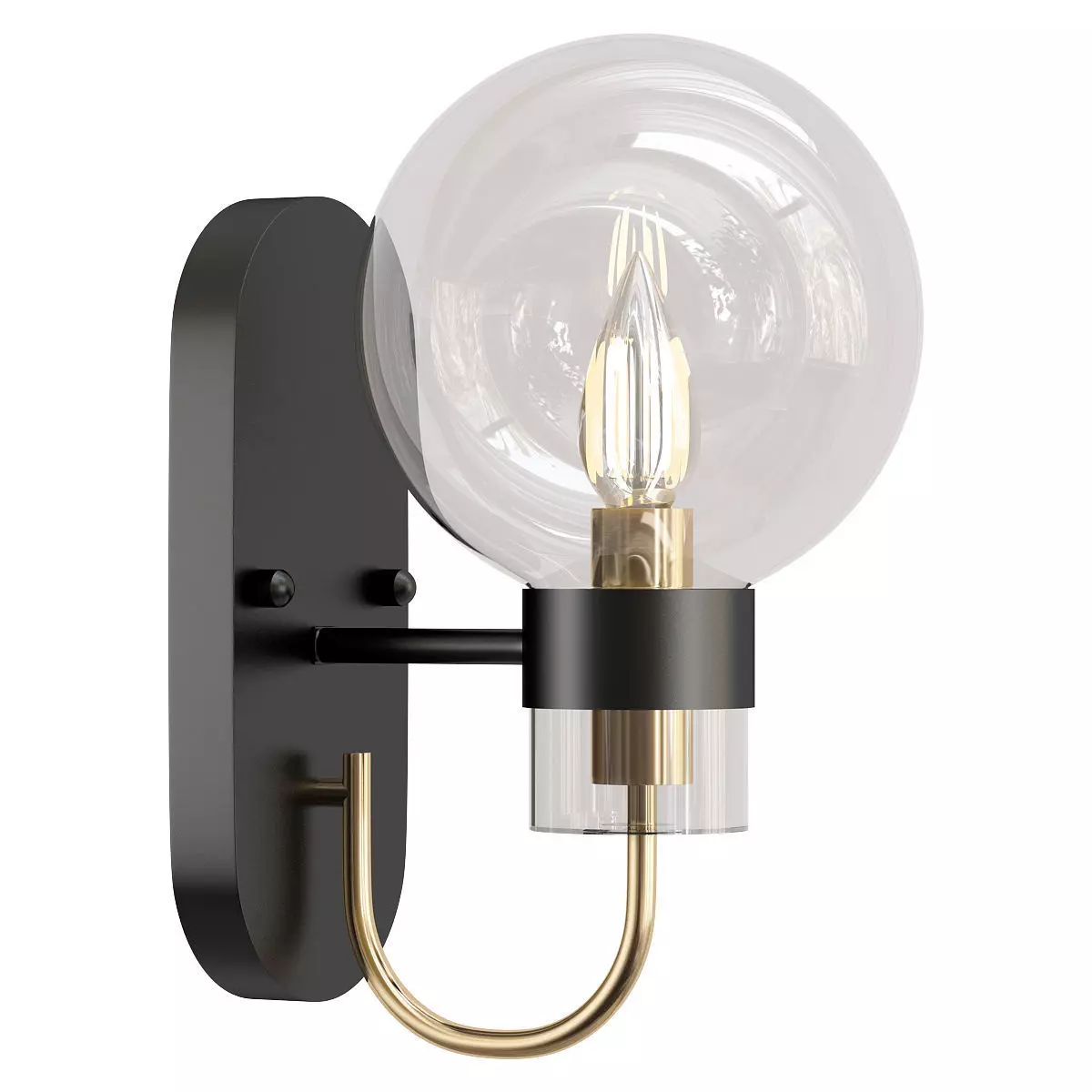 Mohave-LSP-8399 wall light with glass globe 3D model_0