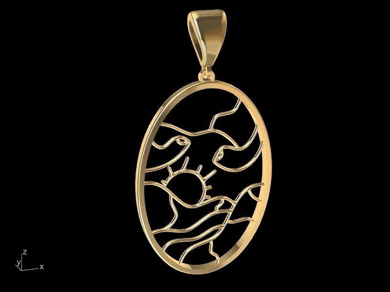 4 models scenery jewellery set stl verified  3D print model_57