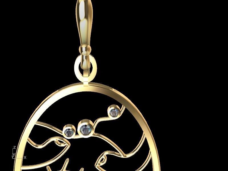 4 models scenery jewellery set stl verified  3D print model_18