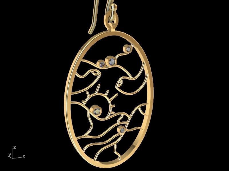 4 models scenery jewellery set stl verified  3D print model_26