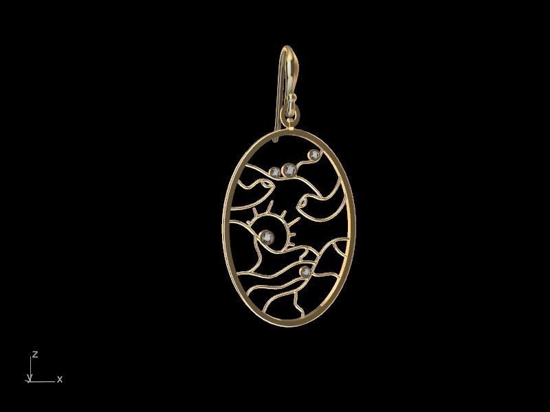 4 models scenery jewellery set stl verified  3D print model_13