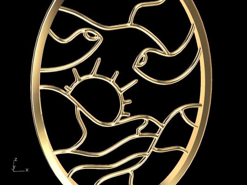 4 models scenery jewellery set stl verified  3D print model_50