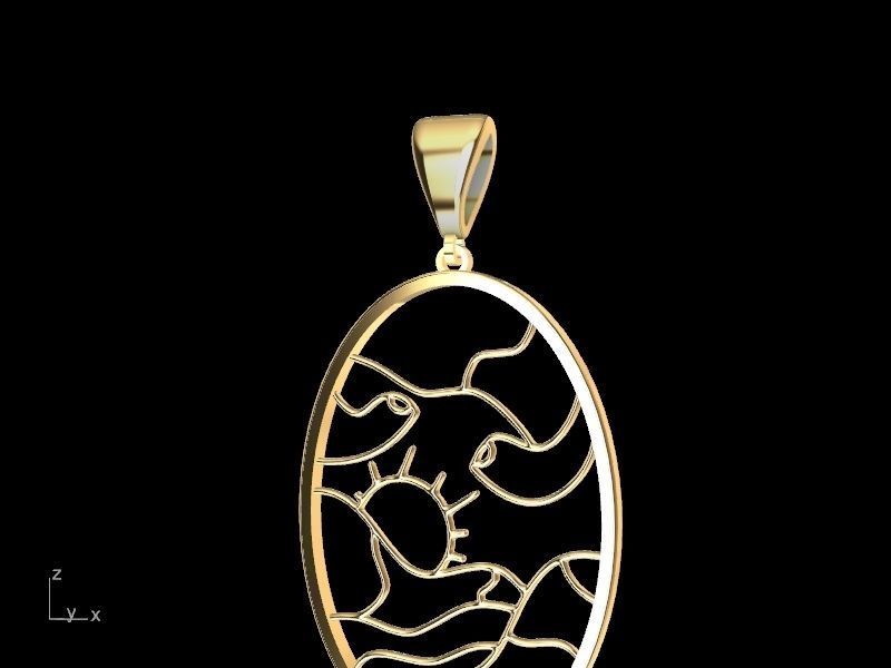 4 models scenery jewellery set stl verified  3D print model_61