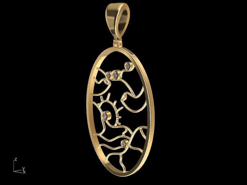 4 models scenery jewellery set stl verified  3D print model_42