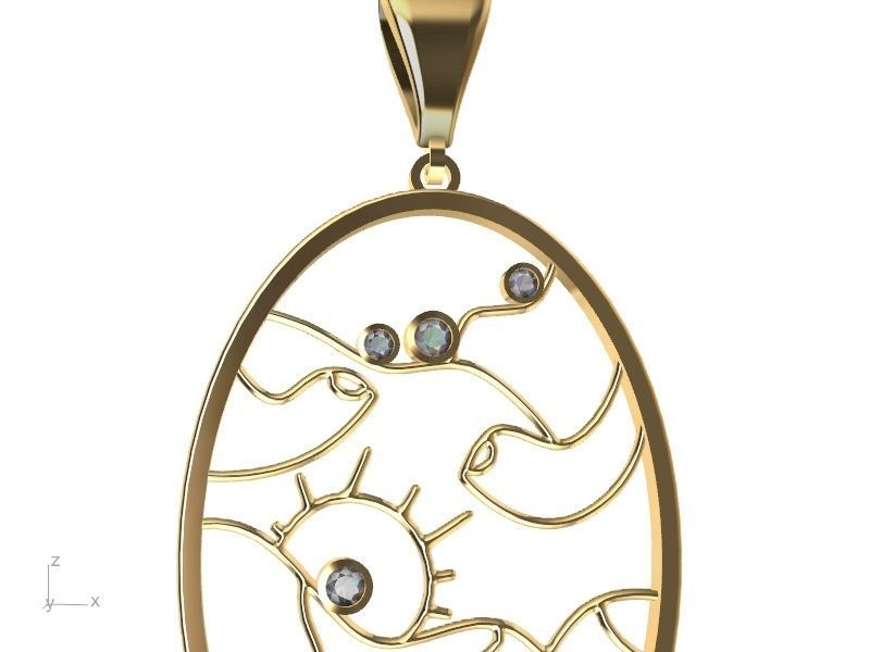 4 models scenery jewellery set stl verified  3D print model_4