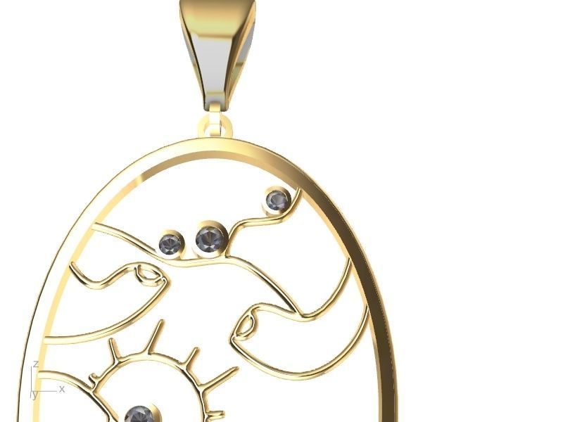 4 models scenery jewellery set stl verified  3D print model_11