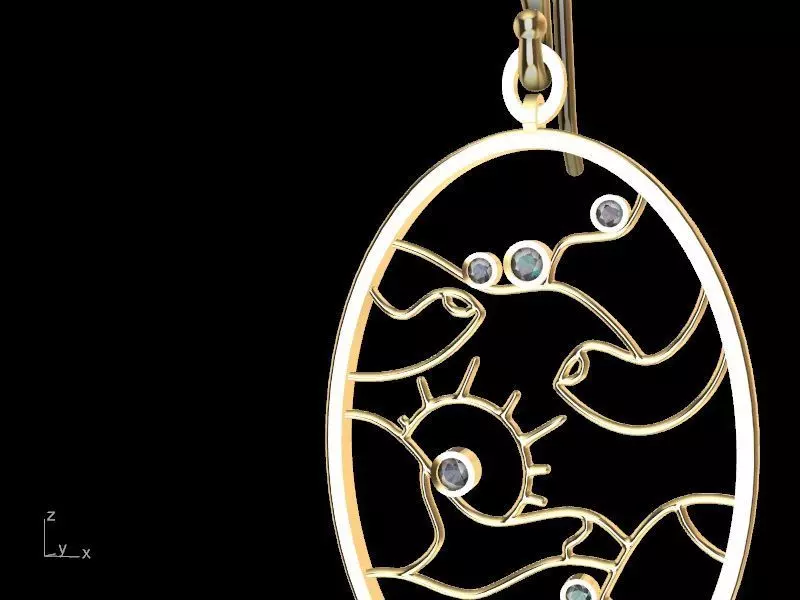 4 models scenery jewellery set stl verified  3D print model_0