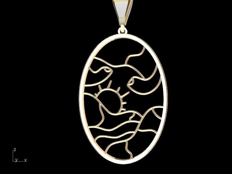 4 models scenery jewellery set stl verified  3D print model_70