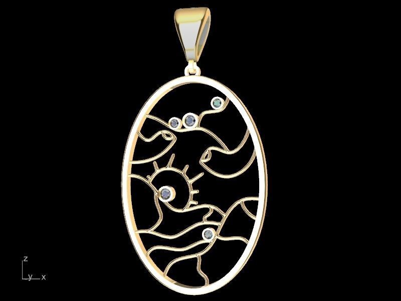 4 models scenery jewellery set stl verified  3D print model_43