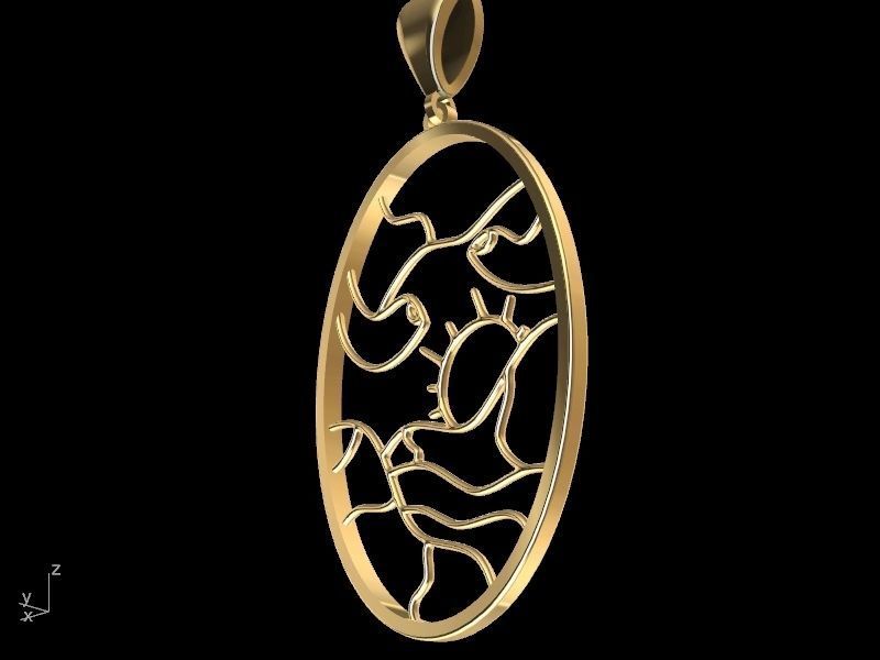 4 models scenery jewellery set stl verified  3D print model_67