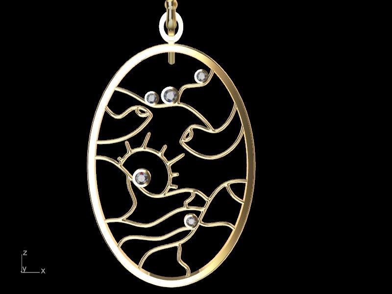 4 models scenery jewellery set stl verified  3D print model_25