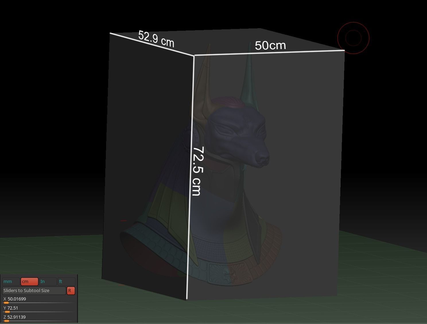 Anubis helmet II 3D print model_16