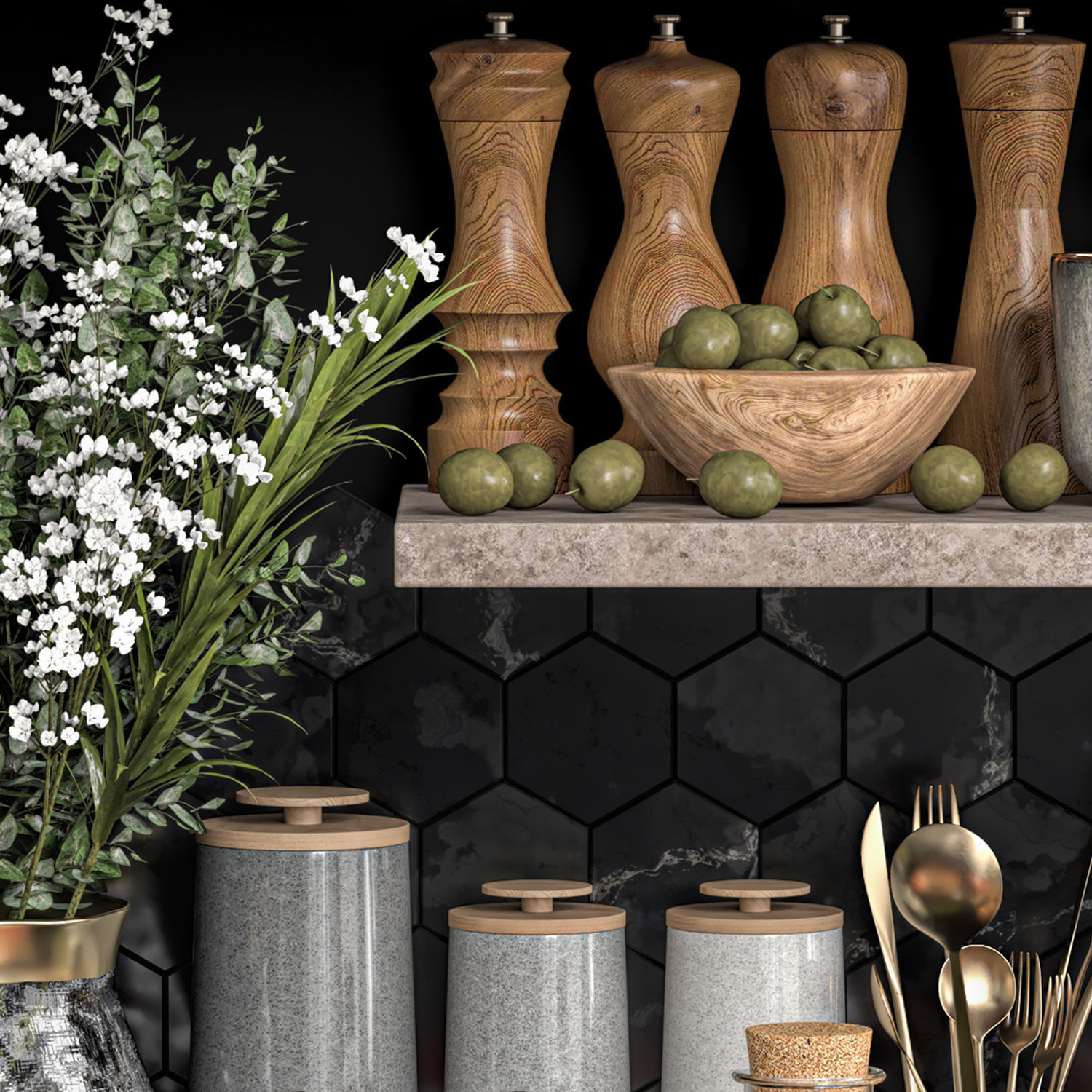 kitchen accessories 09 3D model_3