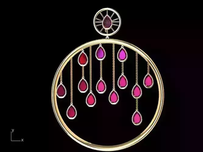 hanging garden earrings stl verified 