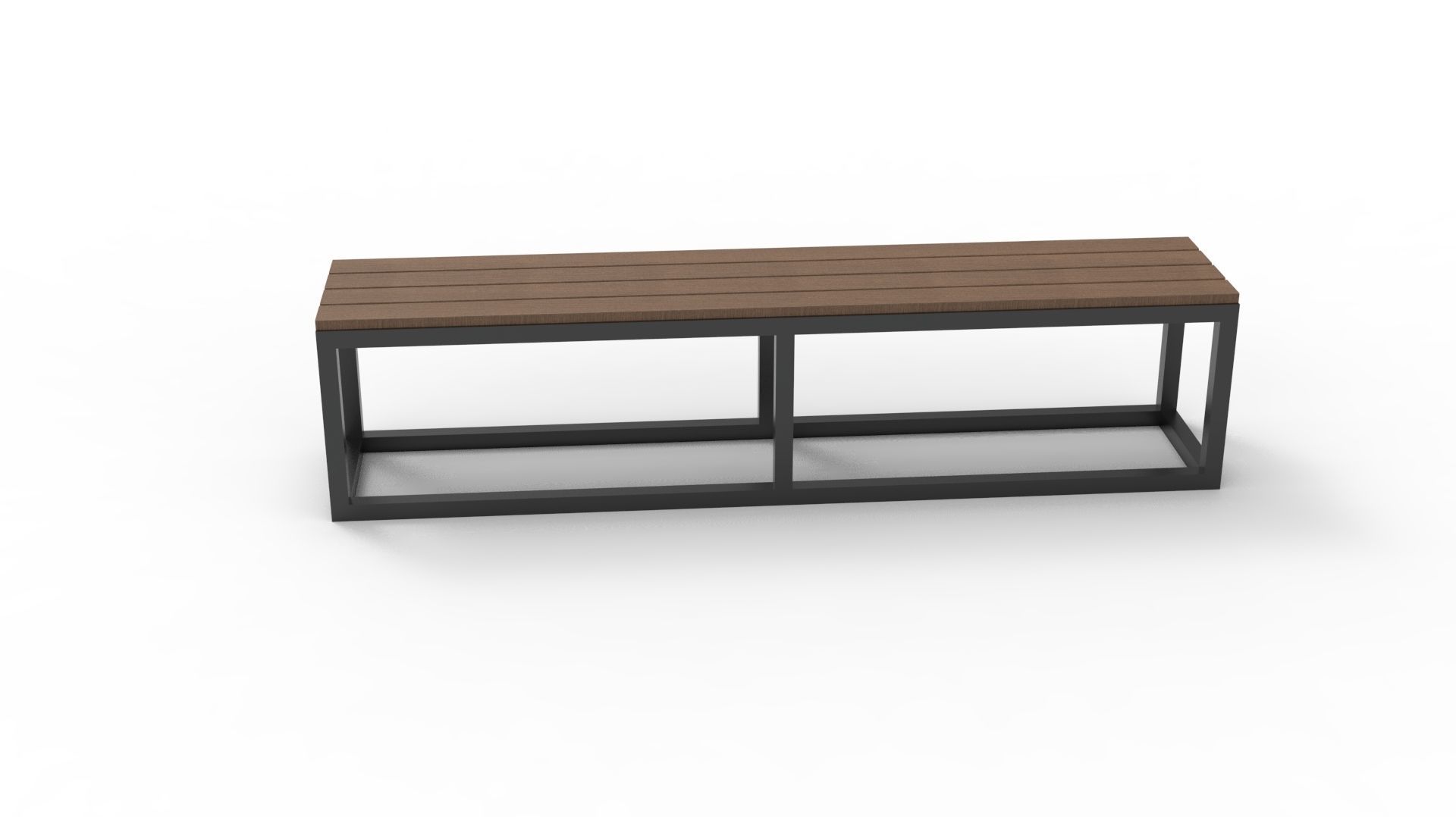 BENCH 01 Low-poly 3D model_10