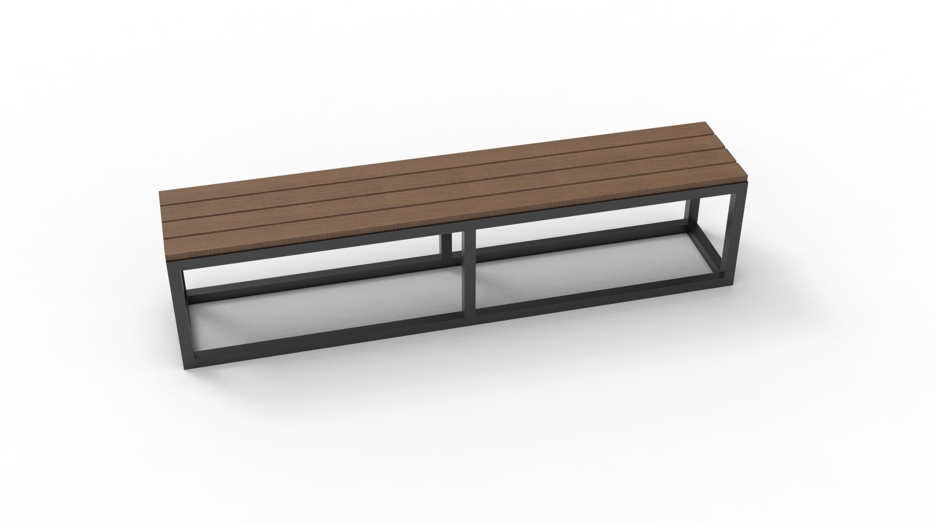 BENCH 01 Low-poly 3D model_19