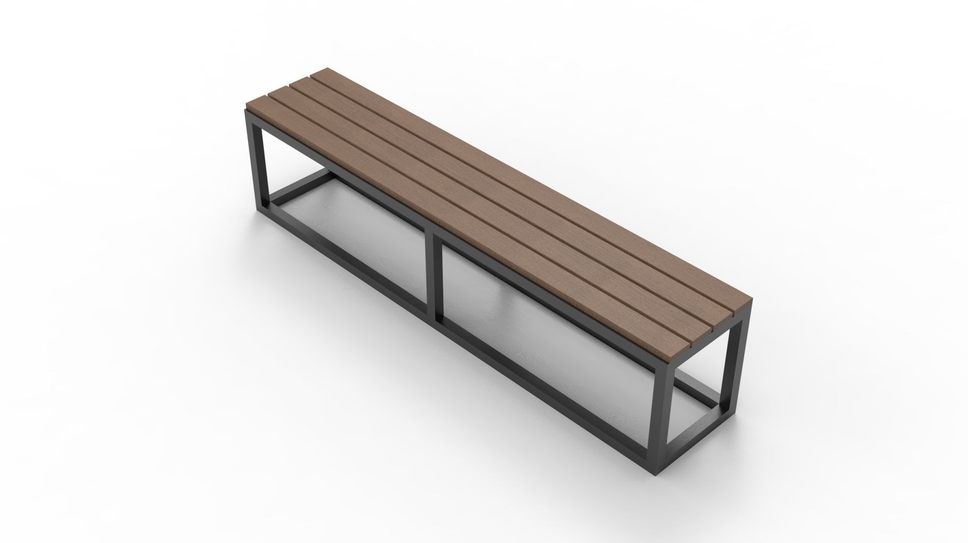 BENCH 01 Low-poly 3D model_20