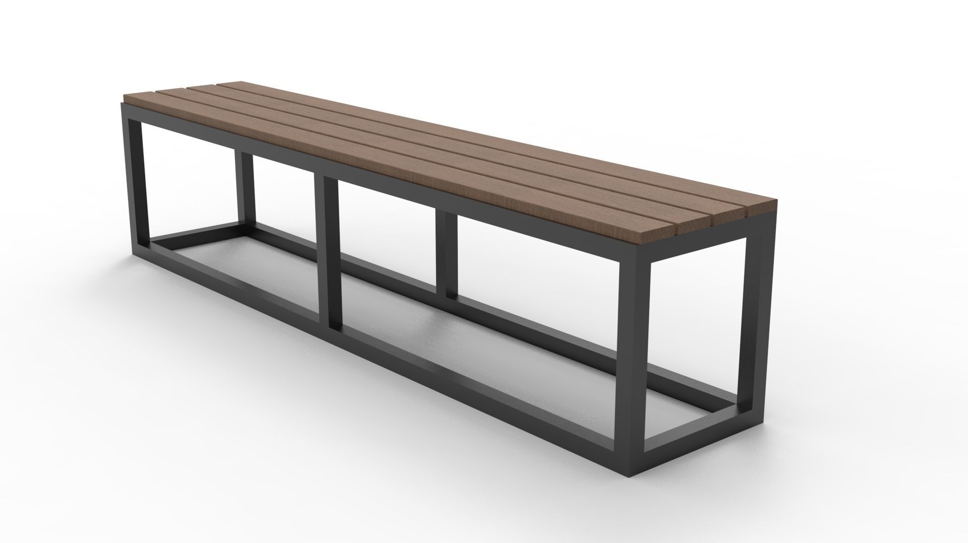 BENCH 01 Low-poly 3D model_18