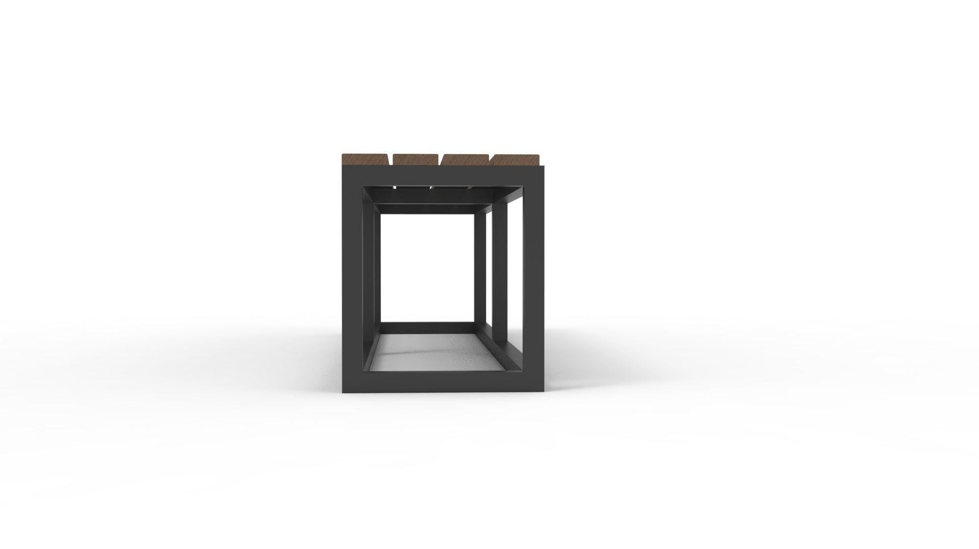 BENCH 01 Low-poly 3D model_35