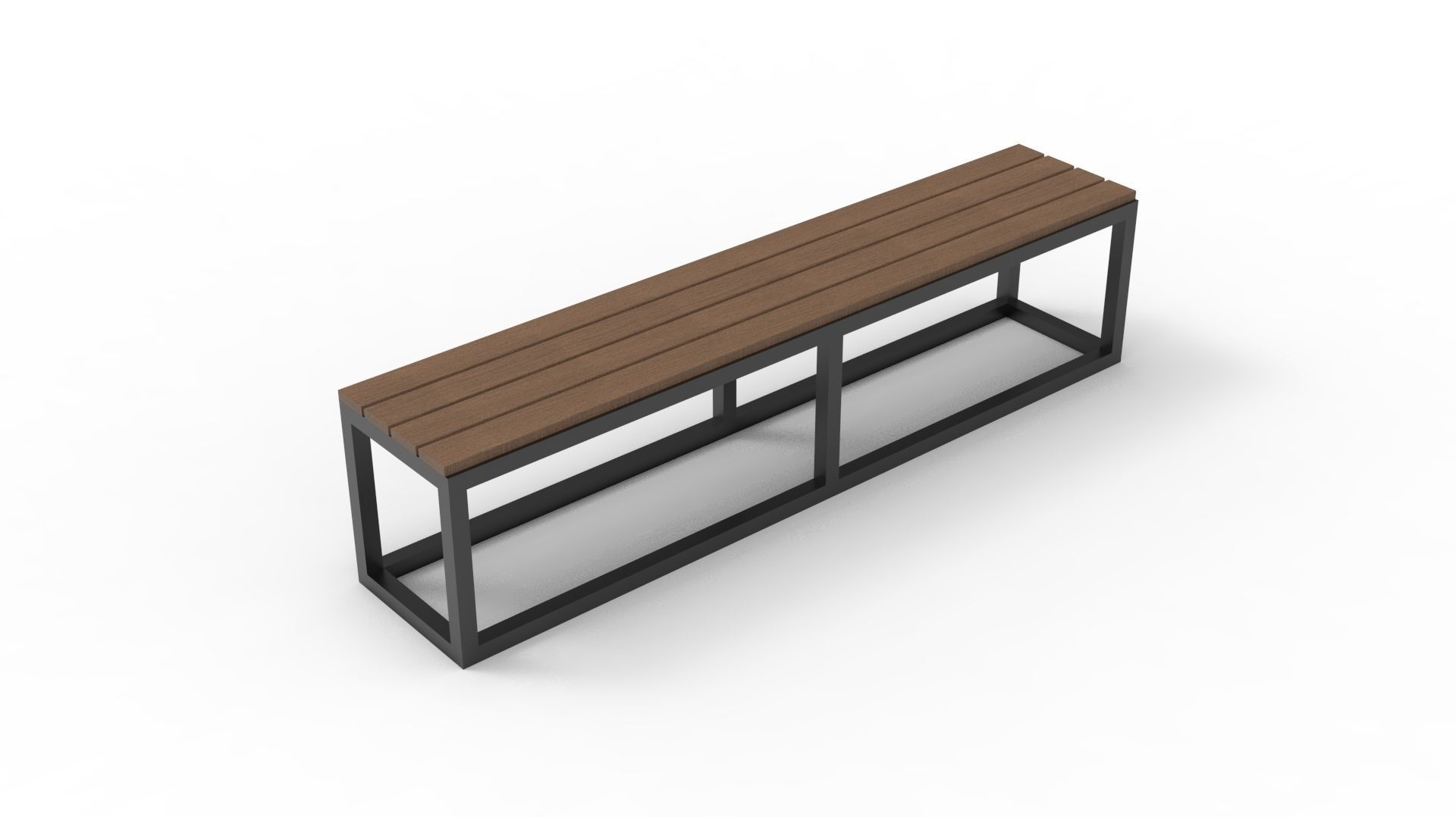 BENCH 01 Low-poly 3D model_26