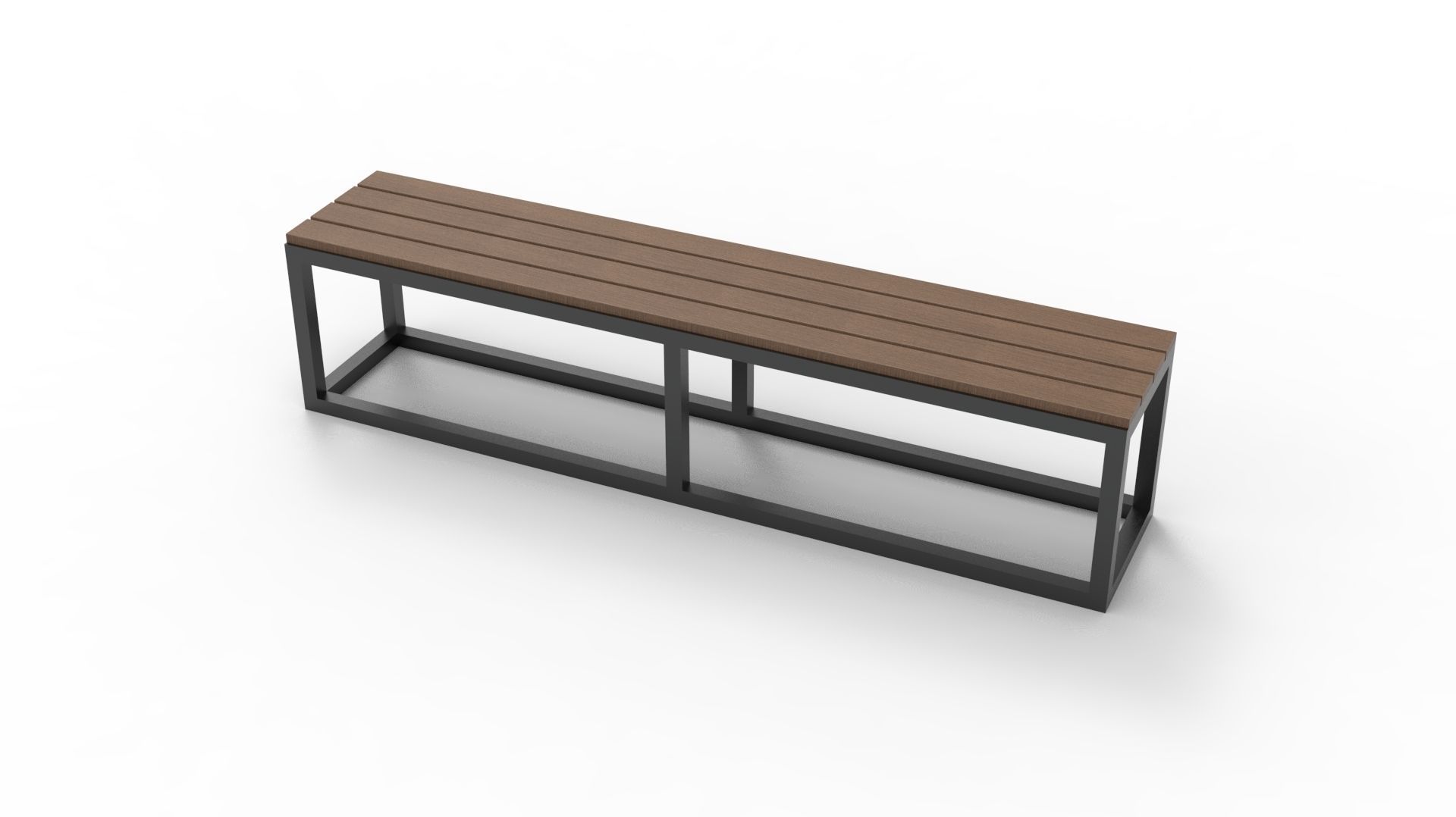 BENCH 01 Low-poly 3D model_22