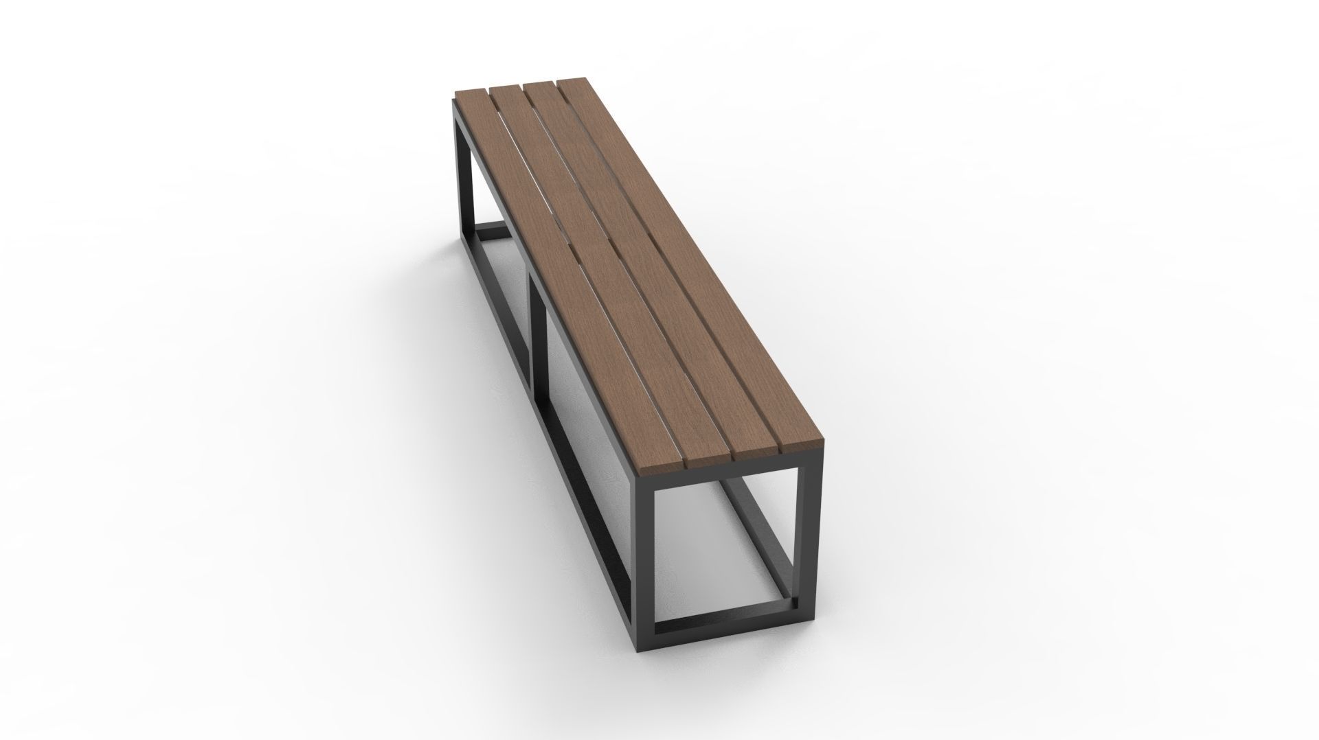 BENCH 01 Low-poly 3D model_31