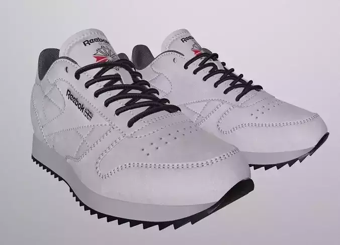 REEBOK CLASSIC SUEDE SHOES PBR Low-poly 3D model