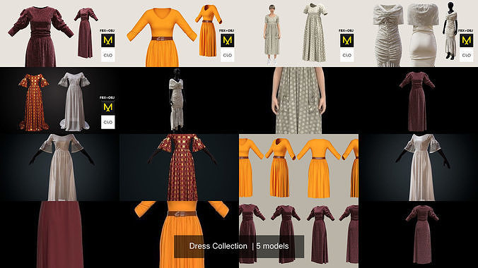 Dress Collection different dresses for sims 