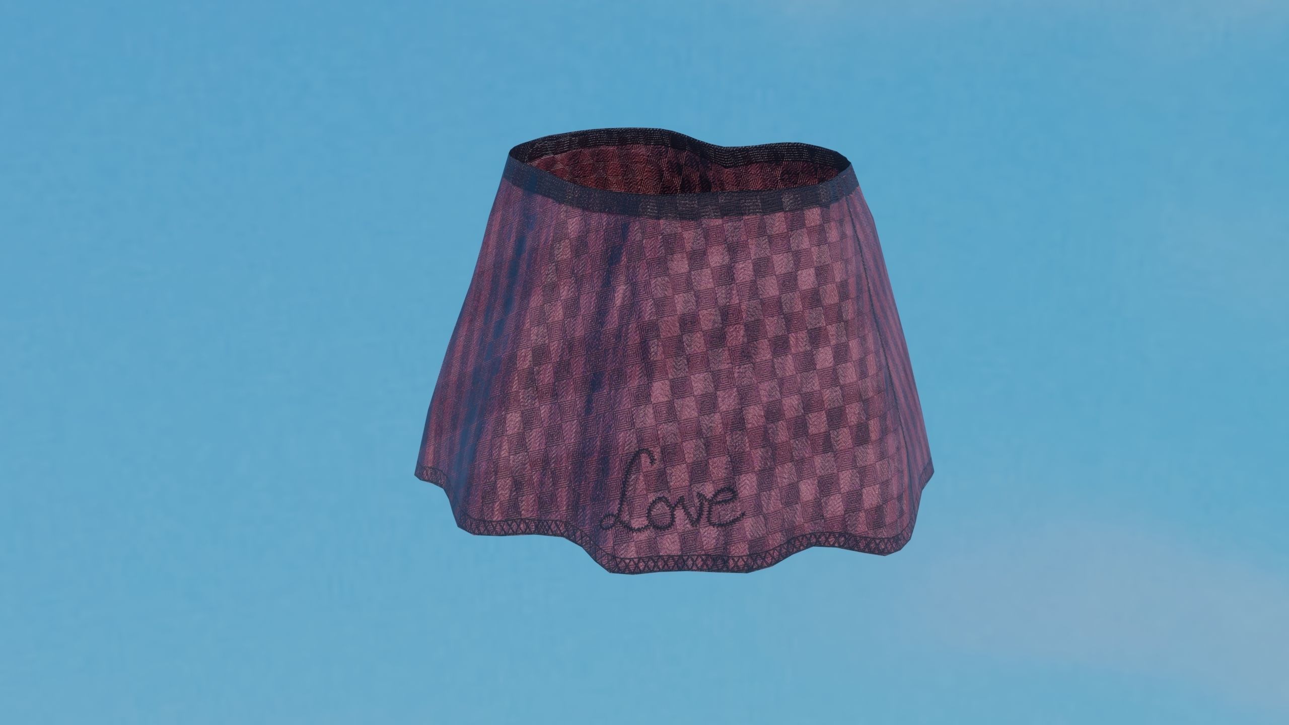 Skirts Low-poly 3D model_3