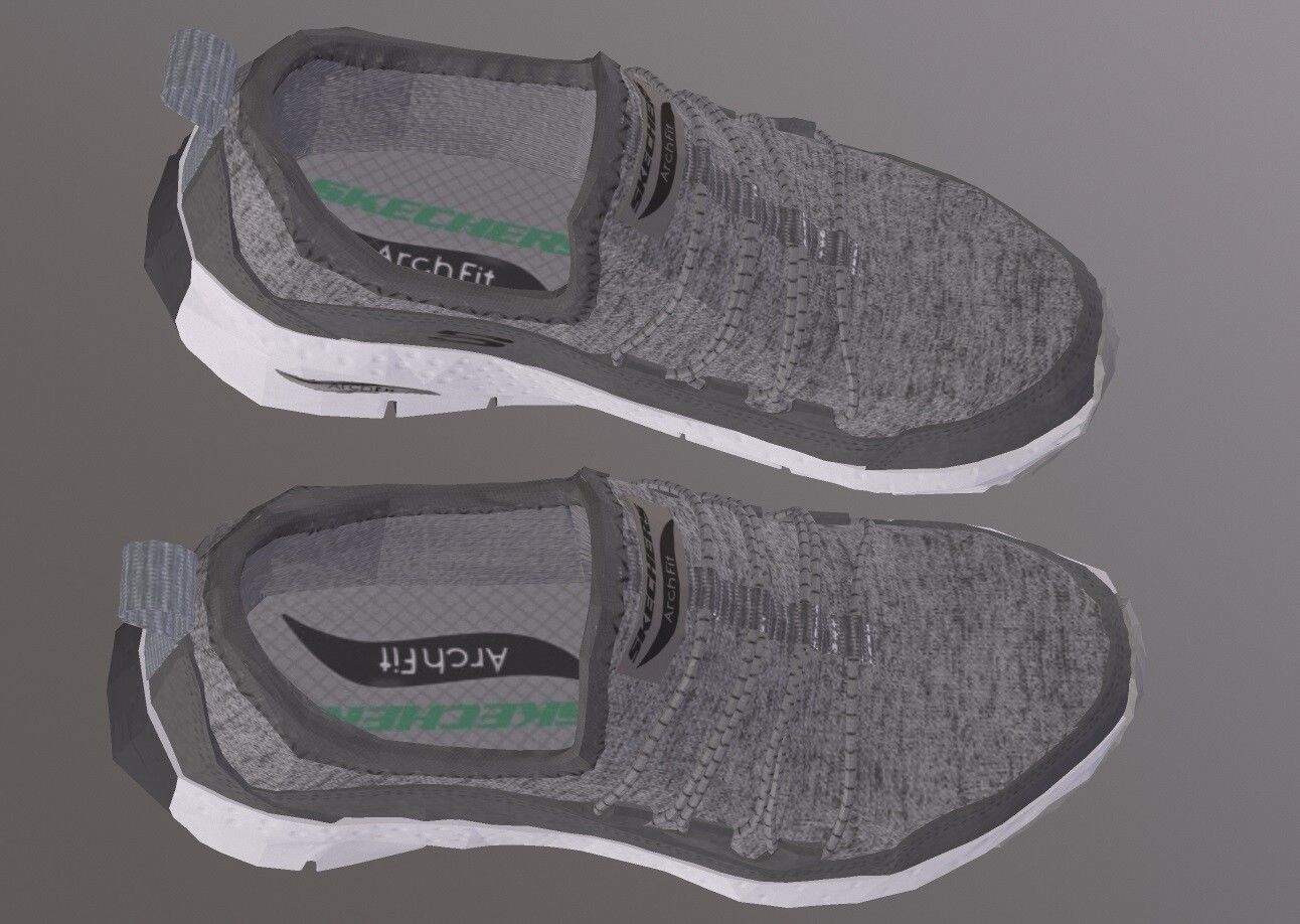 SKECHERS ATHLETICS SHOES low-poly PBR Low-poly 3D model_4